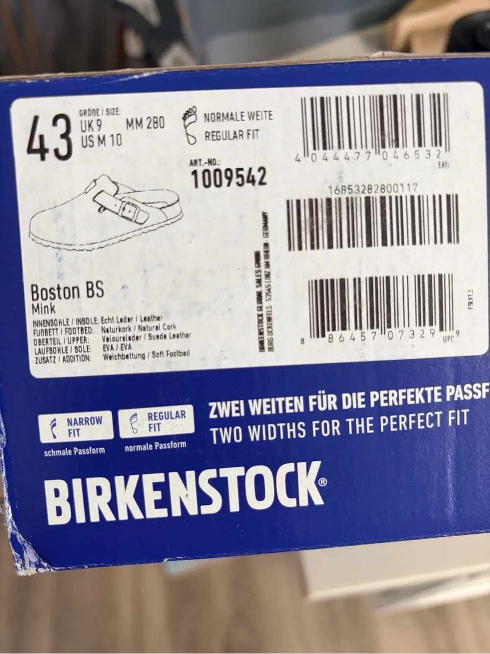 Birkenstock Boston BS Clog in Mink Suede